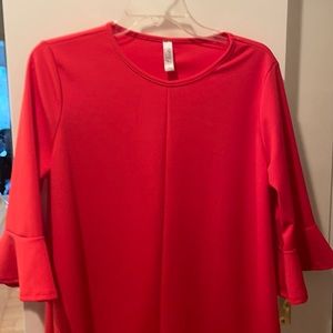 Flowy red/orange dress